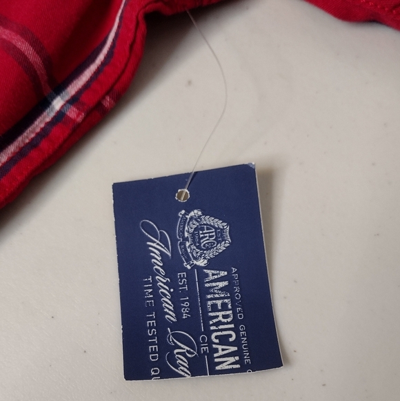 NWT American Rag Men's Plaid Casual Button Down Dress Shirt Size M - Picture 14 of 14